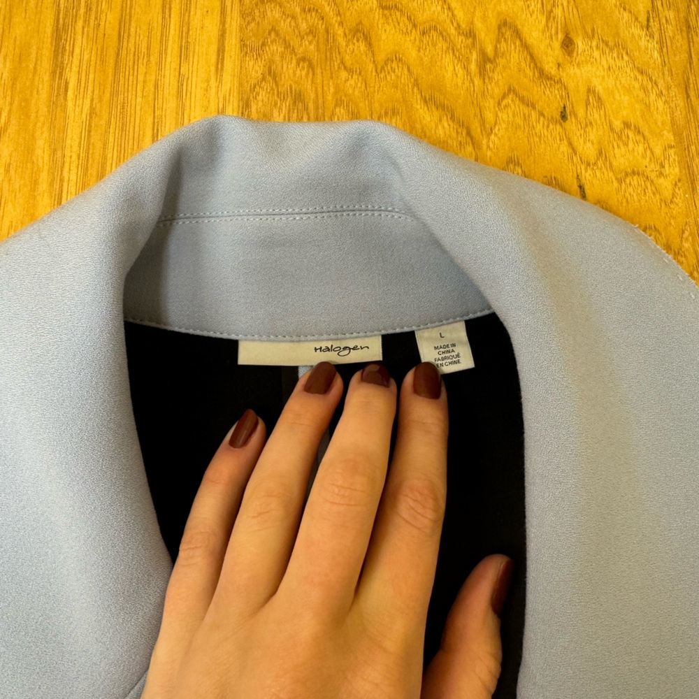 Halogen Light Blue Double Breasted Blazer - image 2